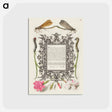 アートポストカード-Damselflies, Caterpillars, Carnation, and Poet's Jasmine
 - 書道のお手本 Postcard.