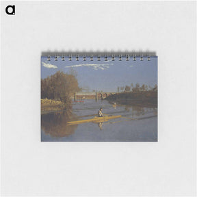 アートメモ帳-Max Schmitt in a Single Scull (The Champion Single Sculls) - トーマス エイキンズ Memo.
