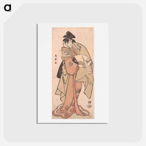 アートポストカード-Kabuki Actor Segawa Kikunojō III as the Shirabyōshi Hisakata Disguised as Yamato Manzai - 東洲斎 写楽 Postcard.