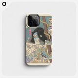 Ichikawa Danjuro IX as Taira no Tomomori - Toyohara Kunichika Phone Case.