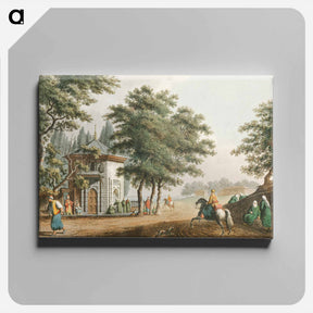 アートパネル-Pera from Views in the Ottoman Dominions, in Europe, in Asia, and some of the Mediterranean islands - オスマン帝国領内の景色 Canvas.