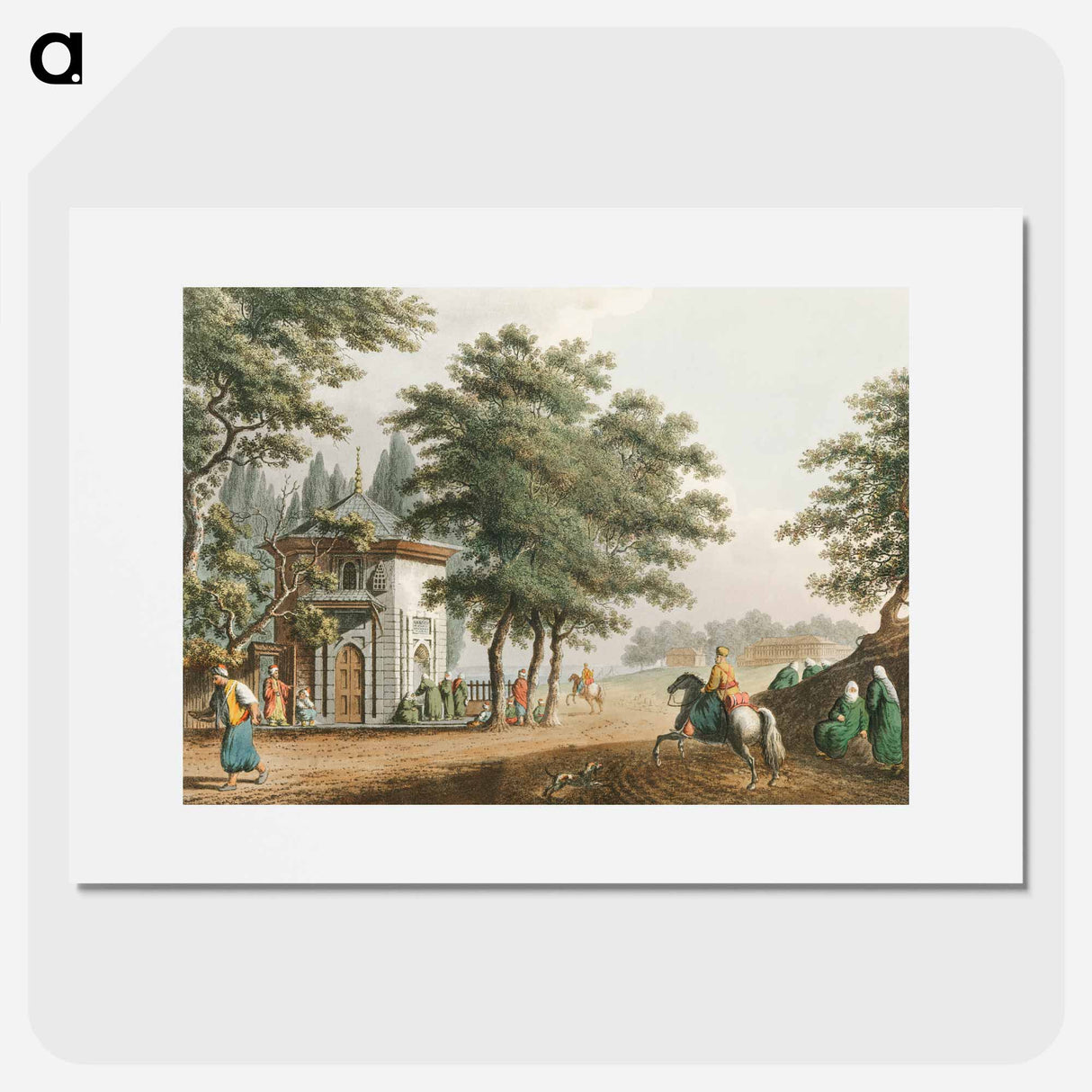Pera from Views in the Ottoman Dominions, in Europe, in Asia, and some of the Mediterranean islands - Views in the Ottoman Dominions Poster.
