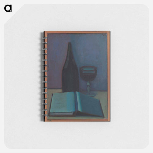 Still Life with a Book, a Glass and a Bottle - Wilhelm Lundström Memo.