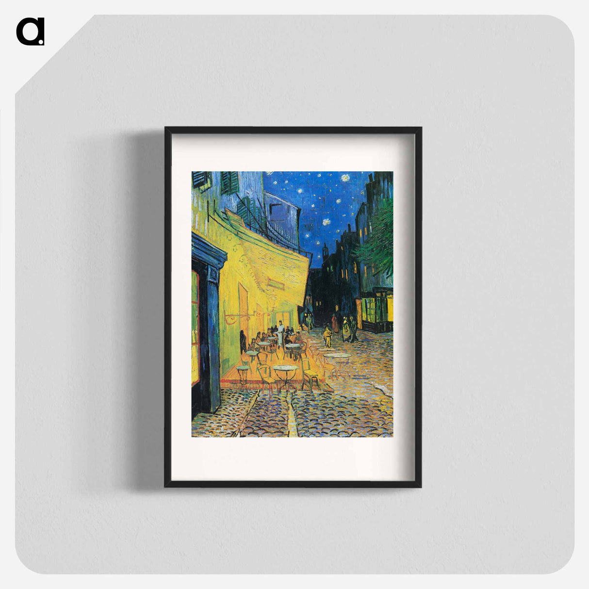 Café Terrace at Night - Vincent van Gogh Poster.