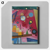 Heavy red - Wassily Kandinsky Canvas.