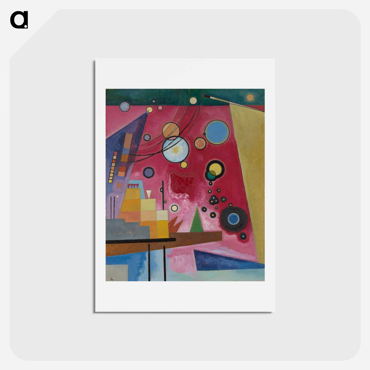 Heavy red - ワシリー カンディンスキー Postcard.