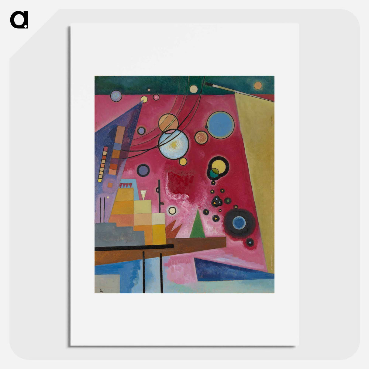 Heavy red - Wassily Kandinsky Poster.