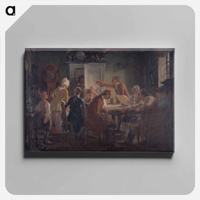 アートパネル-Collegium Politicum - ヴィルヘルム マーストランド Canvas.