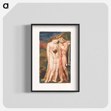 アートポスター-The First Book of Urizen, Plate 18 - ウィリアム ブレイク Poster.