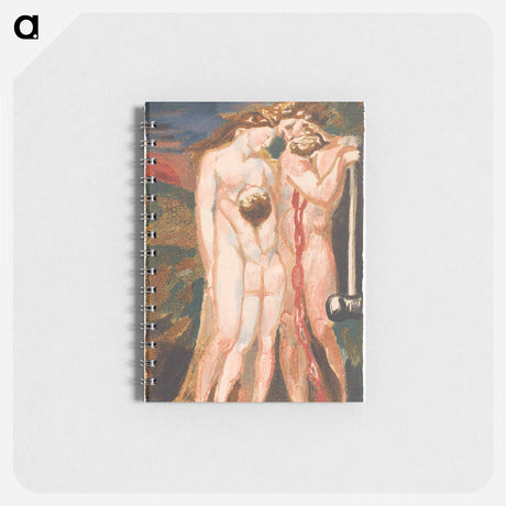 アートメモ帳-The First Book of Urizen, Plate 18 - ウィリアム ブレイク Memo.