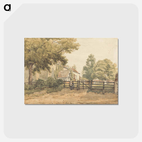 アートポストカード-Aldenham Church - ウィリアム ヘンリー ハント Postcard.