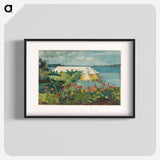 Flower Garden and Bungalow, Bermuda - Winslow Homer Poster.