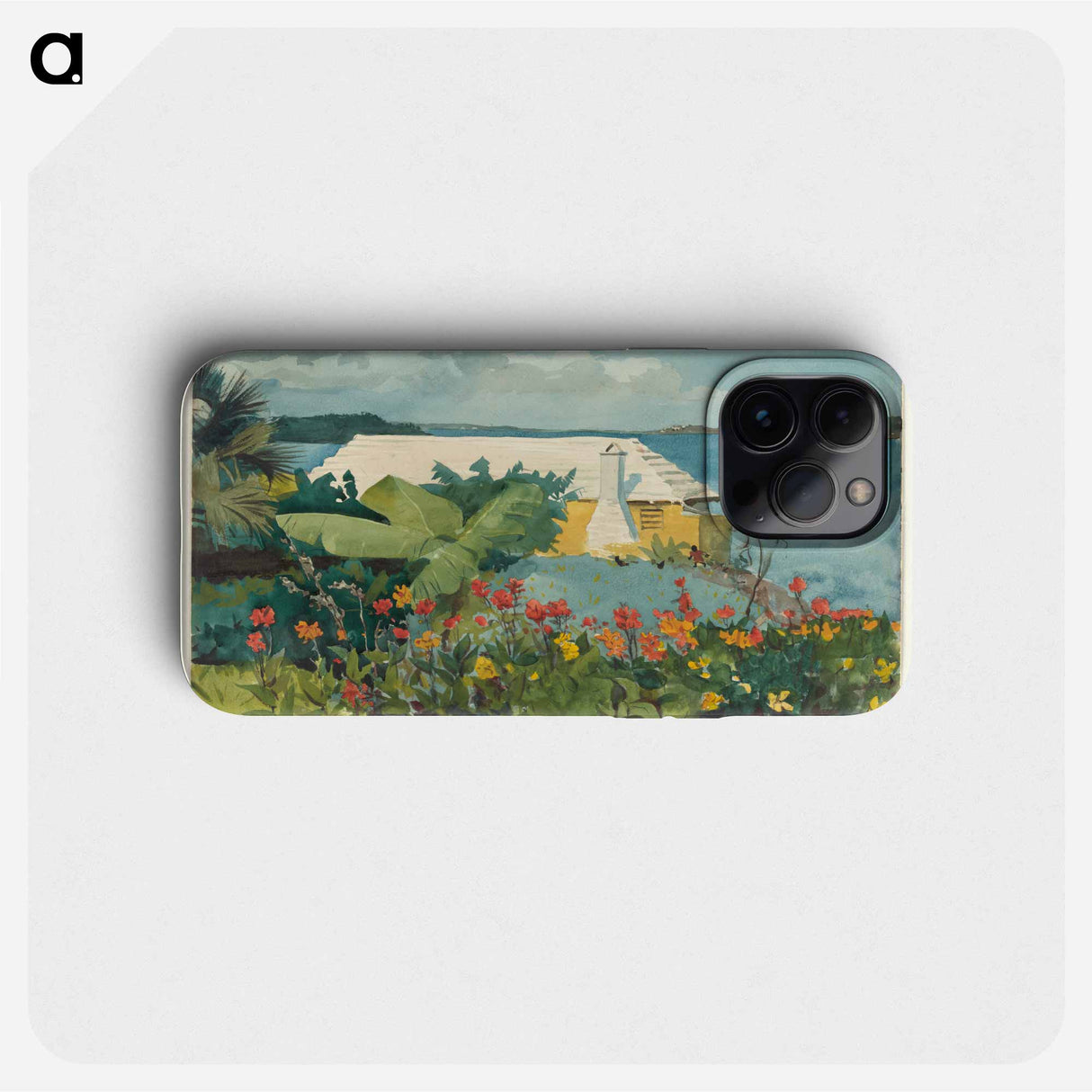 Flower Garden and Bungalow, Bermuda - Winslow Homer Phone Case.