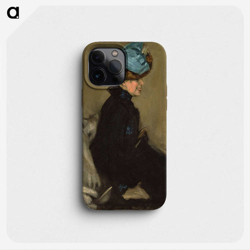 Woman in Black - Alfred Henry Maurer Phone Case.