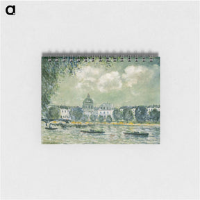 アートメモ帳-Landscape along the Seine with the Institut de France and the Pont des Arts - アルフレッド シスレー Memo.