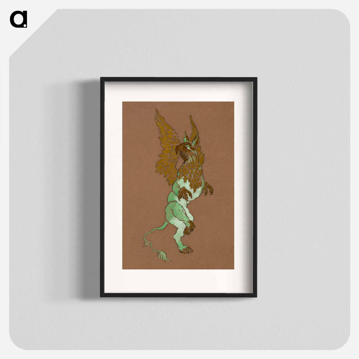 The Gryphon - Alice in Wonderland Poster.