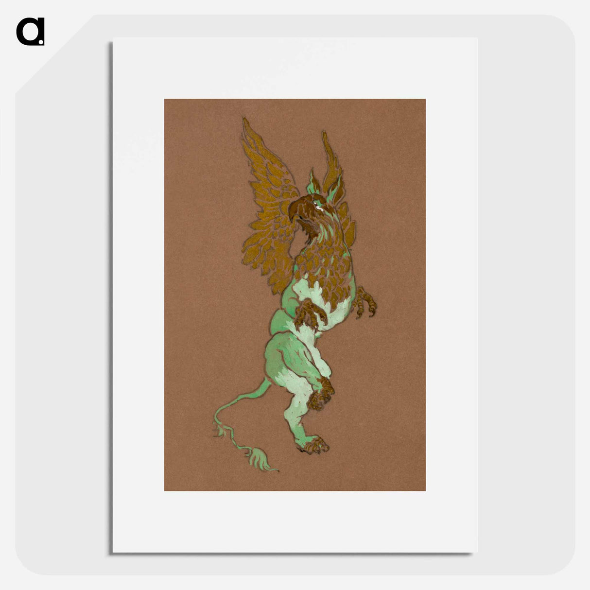 The Gryphon - Alice in Wonderland Poster.