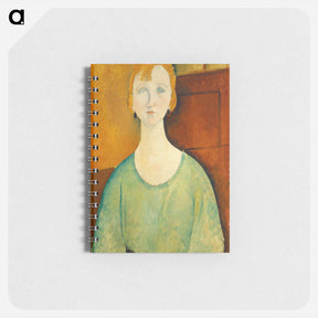 アートメモ帳-Girl in a Green Blouse - アメデオ モディリアーニ Memo.