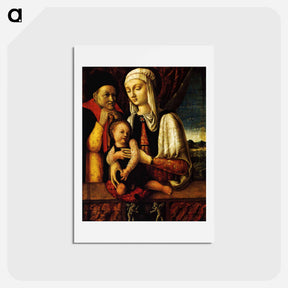 アートポストカード-The Holy Family - アンドレア マンテーニャ Postcard.