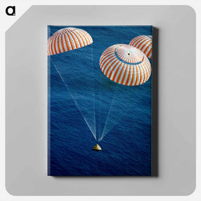 アートパネル-The Apollo 17 Command Module - アポロ月面着陸 Canvas.