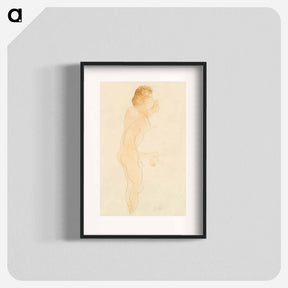 アートポスター-Nude Standing, Side and Back - オーギュスト ロダン Poster.
