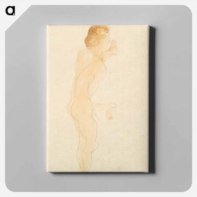 アートパネル-Nude Standing, Side and Back - オーギュスト ロダン Canvas.