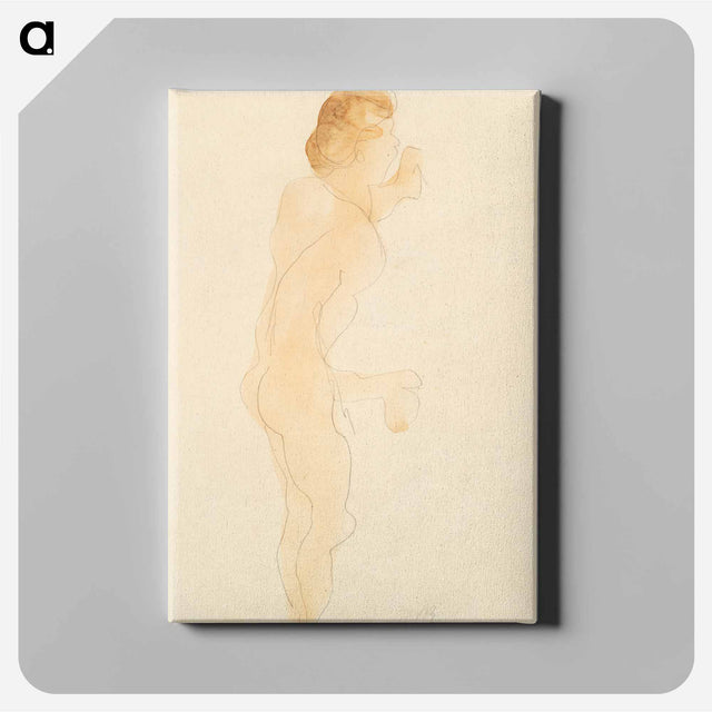アートパネル-Nude Standing, Side and Back - オーギュスト ロダン Canvas.