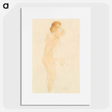 アートポスター-Nude Standing, Side and Back - オーギュスト ロダン Poster.