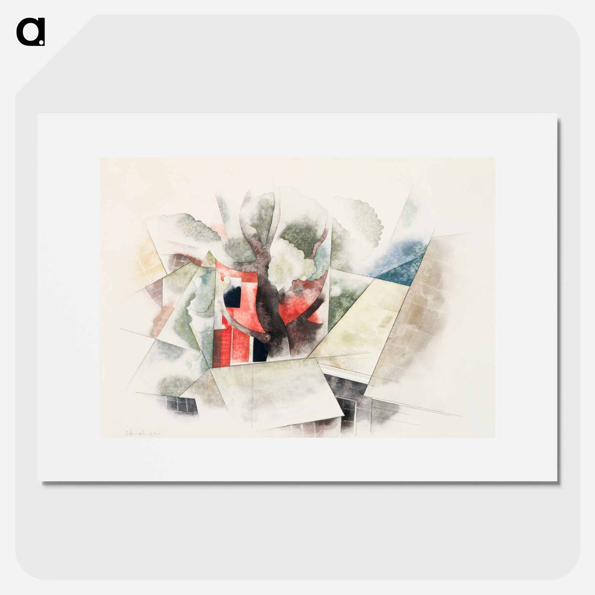 Rooftops and Fantasy - Charles Demuth Poster.