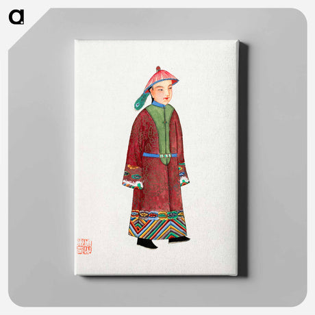 アートパネル-Chinese Men's Ordinary Clothing
 - 中国の衣装 Canvas.