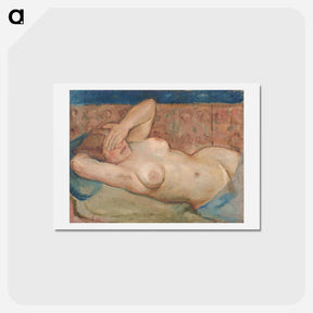 アートポストカード-Reclining Nude (Shy)
 - シプリアン マジェルニク Postcard.