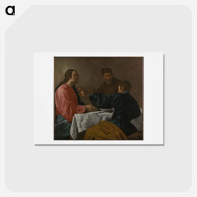アートポストカード-Supper at Emmaus - ディエゴ ベラスケス Postcard.