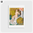 アートポストカード-Woman Having Her Hair Combed - エドガー ドガ Postcard.