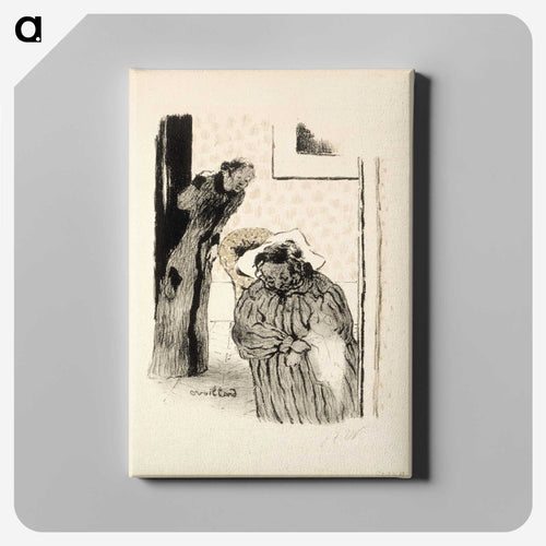 The grandmother - エドゥアール ヴュイヤール Canvas.