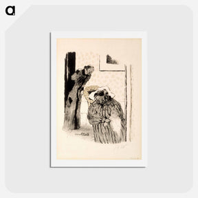 アートポストカード-The grandmother - エドゥアール ヴュイヤール Postcard.