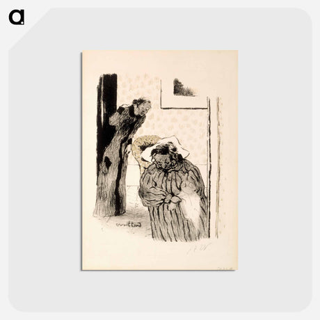 アートポストカード-The grandmother - エドゥアール ヴュイヤール Postcard.