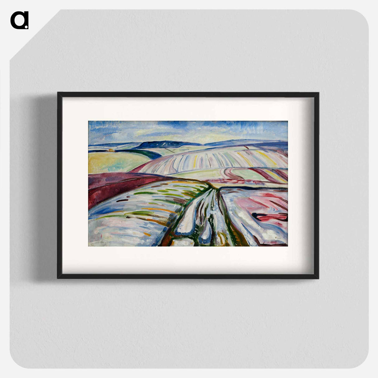 Field in Snow - Edvard Munch Poster.