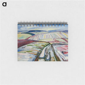 アートメモ帳-Field in Snow - エドヴァルド ムンク Memo.