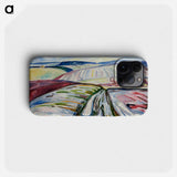 Field in Snow - Edvard Munch Phone Case.