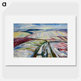 Field in Snow - Edvard Munch Poster.