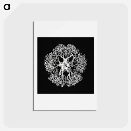 アートポストカード-Vintage brittle star illustration - エルンスト ヘッケル Postcard.