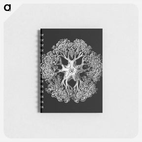 アートメモ帳-Vintage brittle star illustration - エルンスト ヘッケル Memo.