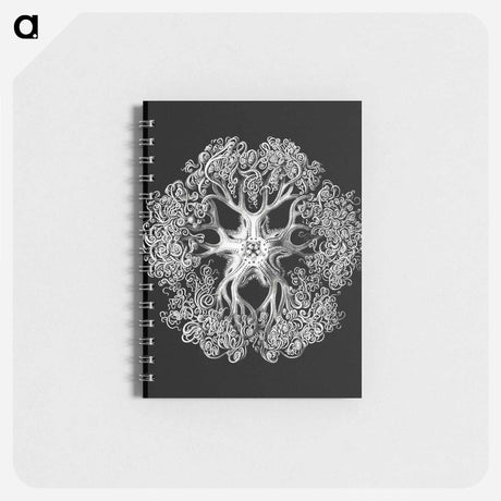 アートメモ帳-Vintage brittle star illustration - エルンスト ヘッケル Memo.
