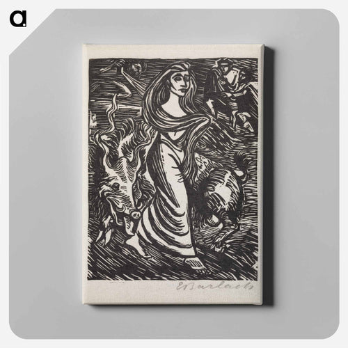 Lilith, Adam's first wife - Ernst Heinrich Barlach Canvas.