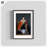 Francisco Goya - Portrait of Ferdinand VII of Spain in his robes of state - Francisco de Goya Poster.