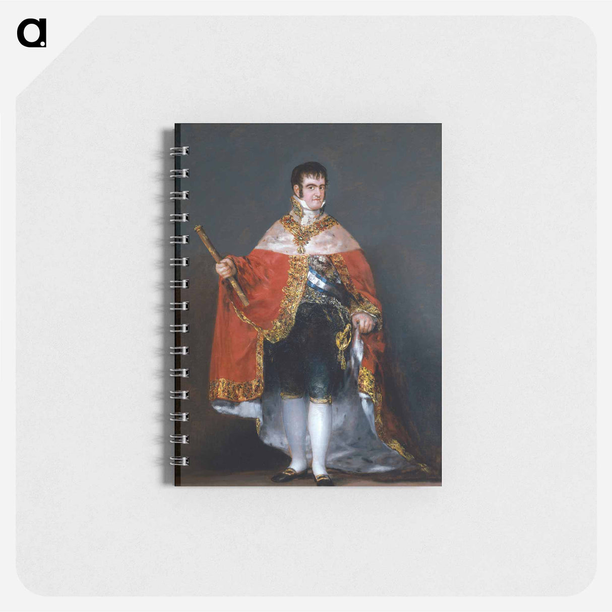 Francisco Goya - Portrait of Ferdinand VII of Spain in his robes of state - Francisco de Goya Memo.