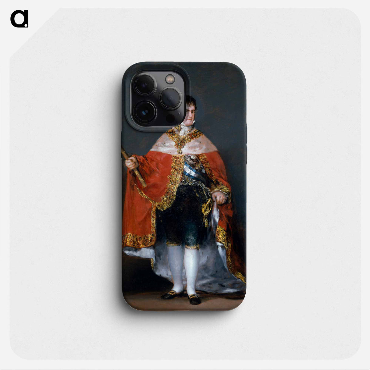 Francisco Goya - Portrait of Ferdinand VII of Spain in his robes of state - Francisco de Goya Phone Case.