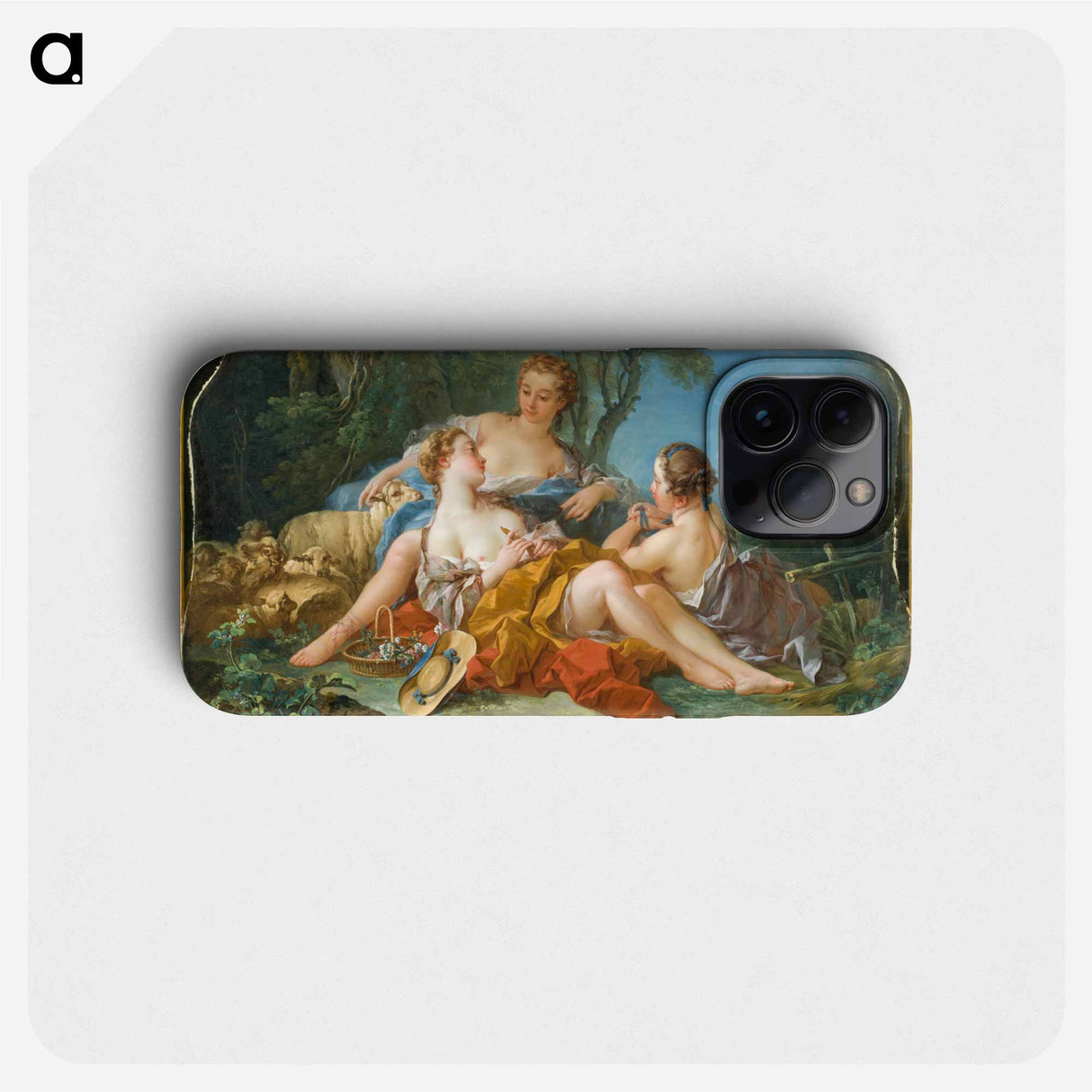 Les Confidences Pastorales - フランソワ ブーシェ Phone Case.