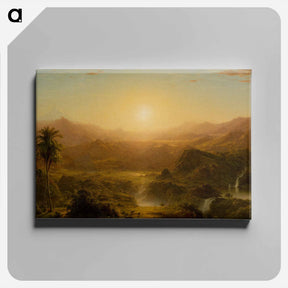 アートパネル-The Andes of Ecuador - フレデリック エドウィン チャーチ Canvas.