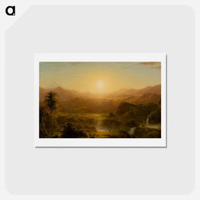 アートポストカード-The Andes of Ecuador - フレデリック エドウィン チャーチ Postcard.